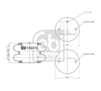 FEBI BILSTEIN 109416 Soufflet à air, suspension pneumatique