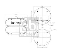 FEBI BILSTEIN 171473 Soufflet à air, suspension pneumatique
