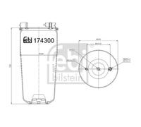 FEBI BILSTEIN 174301 Soufflet à air, suspension pneumatique