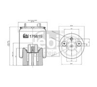 FEBI BILSTEIN 176619 Soufflet à air, suspension pneumatique