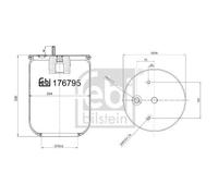 FEBI BILSTEIN 176795 Soufflet à air, suspension pneumatique