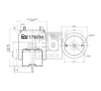 FEBI BILSTEIN 179294 Soufflet à air, suspension pneumatique
