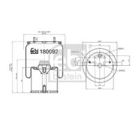 FEBI BILSTEIN 180092 Soufflet à air, suspension pneumatique