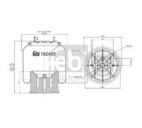 Fuelle, suspensión neumática FEBI BILSTEIN 182465
