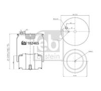1x Soufflet de suspension, suspension pneumatique FEBI BILSTEIN 184254