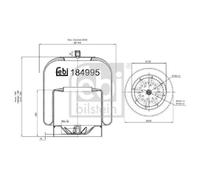 FEBI BILSTEIN 184995 Soufflet à air, suspension pneumatique
