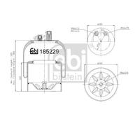 FEBI BILSTEIN 185229 Soufflet à air, suspension pneumatique