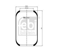 1x Soufflet de suspension, suspension pneumatique FEBI BILSTEIN 20661