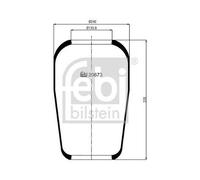 FEBI BILSTEIN 20673 Soufflet à air, suspension pneumatique