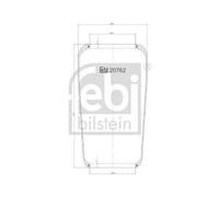 1x Soufflet de suspension, suspension pneumatique FEBI BILSTEIN 20762