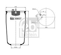FEBI BILSTEIN 39857 Soufflet à air, suspension pneumatique