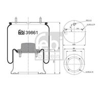 FEBI BILSTEIN 39861 Soufflet à air, suspension pneumatique