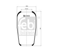 1x Soufflet de suspension, suspension pneumatique FEBI BILSTEIN 39906