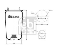 FEBI BILSTEIN 39996 Soufflet à air, suspension pneumatique