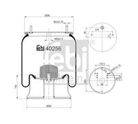 1x Soufflet de suspension, suspension pneumatique FEBI BILSTEIN 40256