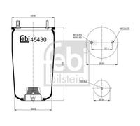 FEBI BILSTEIN 45430 Soufflet à air, suspension pneumatique