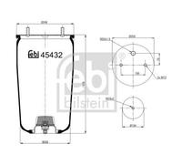 1x Soufflet de suspension, suspension pneumatique FEBI BILSTEIN 45432