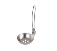 1x Soup Ladle - Cooking Ladles Long Spoon | Folding Ladles Camping | Easy To Rinse Soup Serving Spoons Colander | Convenient To Carry Outdoor Cooking Utensils | Travel Baking Tools For Camping