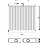 VALEO Radiateur de chauffage 811539 pour IVECO DAILY III Fourgon
