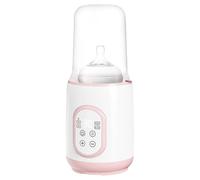1x Travel Bottle Warmer - Baby Milk Warmer Portable, Baby Food Heater, Temp-Controlled Breastmilk & Formula Bottle Warmers, Smart Temperature Control Automatic Heat For Indoor Car