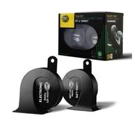 HELLA Trompette - HELLA eLONG-LIFE HORN TE40 SET - 12V - 112dB(A) - 400Hz-500Hz - à tonalité aiguë/à tonalité grave - électrique - ECE - Couleur du carter: noir - Quantité: 2-3FH 007 728-981