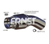 1x Tuyau flexible, échappement ERNST 465137 convient pour BMW