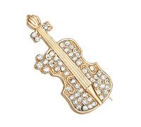 1X Valentine 's Day cadeau diamant guitare épingle broche émail broche bijoux Corsage bouton robe foulard châle Clip sac ornement pratique