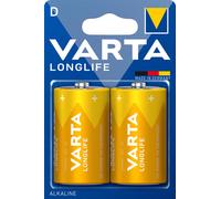1X Varta Longlife D Mono LR20 MN1300 1,5V, 2 Pièces Blister