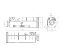 1x Vase d'expansion, liquide de refroidissement MAHLE CRT 114 000S