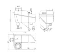 1x Vase d'expansion, liquide de refroidissement MAHLE CRT 202 000S