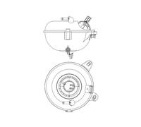 BEHR HELLA SERVICE Vase d'expansion 8MA 376 702-464 pour liquide de refroidissement