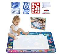 1x Water Doodle Mat - Doodle Painting Mat | Large Reusable Water Painting Drawing For Kids | Educational Coloring Paint Learning Toys For Nursery, Kindergarten, Daycare Center