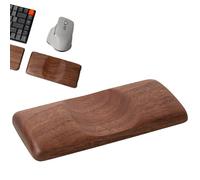 1x Wood Wrist Rest Mouse - Wooden Mouse Wrist Rest, 16x8x2cm Ergonomic Wrisst Pad, Walnut Wrisst, Comfort Support Solid Wood Keyboard Pad Wristt Guard for Computer Keyboard