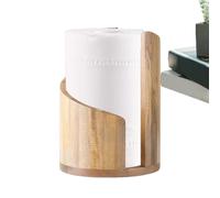 1x Wooden Paper Towel Holder - Dispenser Rack and Stand, Durable Wood Design for Kitchen, Dining Table, Cabinet, Countertop Or Farmhouse Decor, Practical Organization and Display Shelf for Home