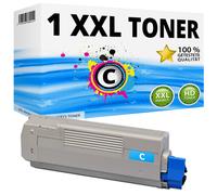 1x XXL cartouche toner Cyan pour OKI Data C5600 C5600N C5600DN C5700
