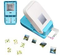 1X0.8inch Rectangular Postage Stamp Punch, 2025 New Stamp Puncher, Square Hole Punch, DIY Handicraft Tools for Paper Crafting Scrapbooking DIY Card Making Arts Crafts Supplies (1Pcs)
