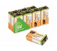 1x10 GP Super Alkaline 9V-Block 6LR61 Bulk Box 030E1604ALB8