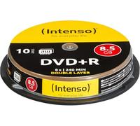 1x10 Intenso DVD+R 8,5GB 8X Speed, Double Layer Cake Box