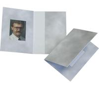 1x100 Chemises pour photos d'identité Daiber design nuage gris 3,1x4,2cm