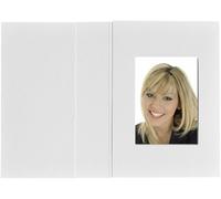 1x100 Daiber Passbildmappen weissmatt 36x50 mm (1021)