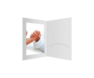 1x100 Daiber portefeuille de photo de portrait m. Passepartout 15x20 blanc mat