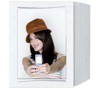 1x125 Daiber Endlospassepartouts 15x20 weiß/Pinselstrich grau