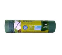 1x15 Secolan sacs poubelle avec ruban d'attache 60l vert