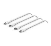 1x2 Belkin tressé. Câble en PVC. 1m USB-C/USB-C blanc CAB004bt1MWH2PK