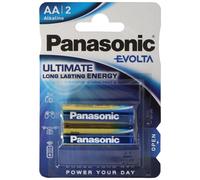 Panasonic 1x2 Evolta Lr 6 Mignon Lr6ege/2bp Batteries Bleu