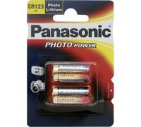 1x2 Panasonic Photo CR 123 A Lithium