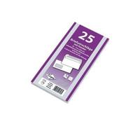 Mail Media 30002411 Enveloppes DIN Long (220 x 110 mm), avec fenêtre, enveloppes à patte autocollante 80 g/m² Lot de 25