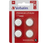 1x4 Pile Verbatim CR 2032 au lithium 49533