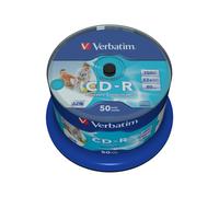 1x50 Verbatim CD-R 80 / 700MB 52x Speed wide printable generic