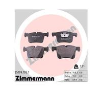 1xKit de plaquettes de frein, frein à disque ZIMMERMANN 25199.195.1